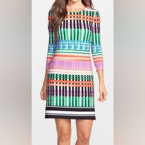 Eliza J Print Jersey A-line Dress Size 8
